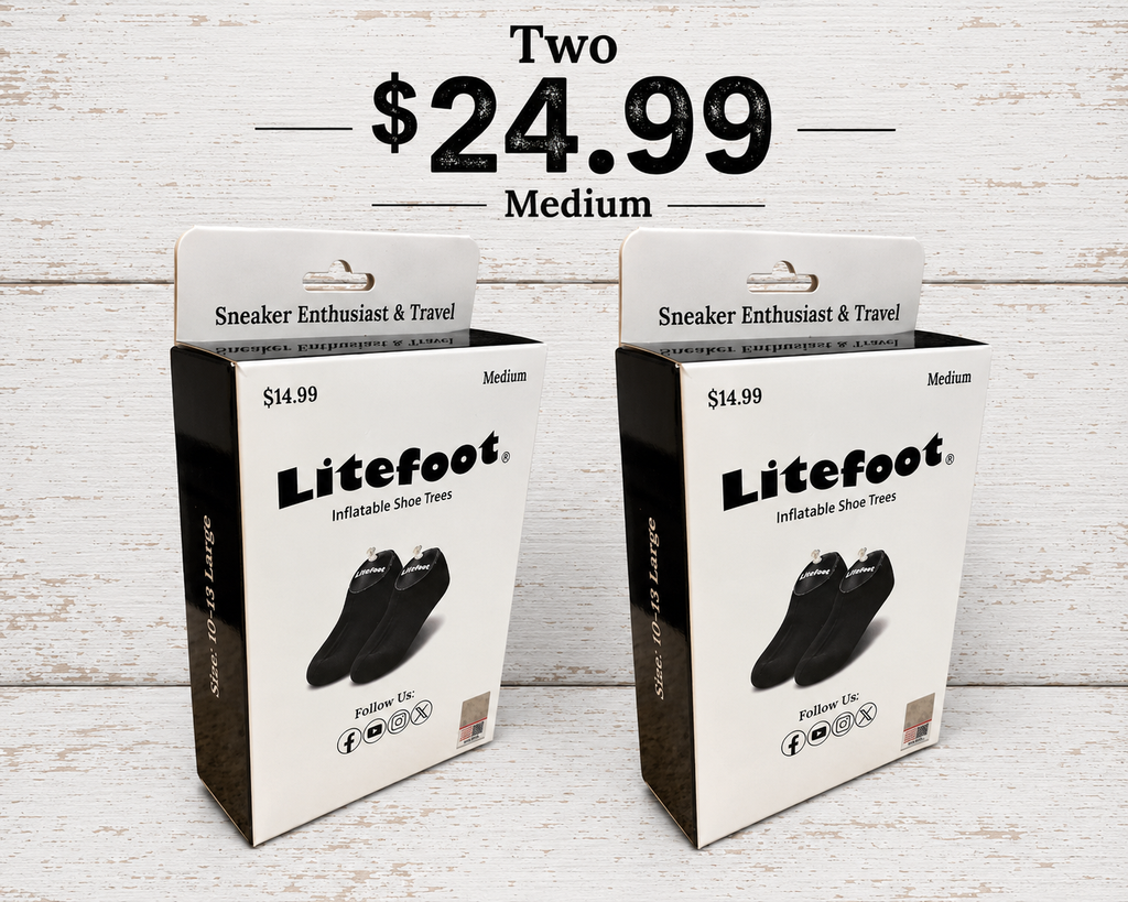 Litefoot Inflatable Shoe Trees Medium 2-Pack