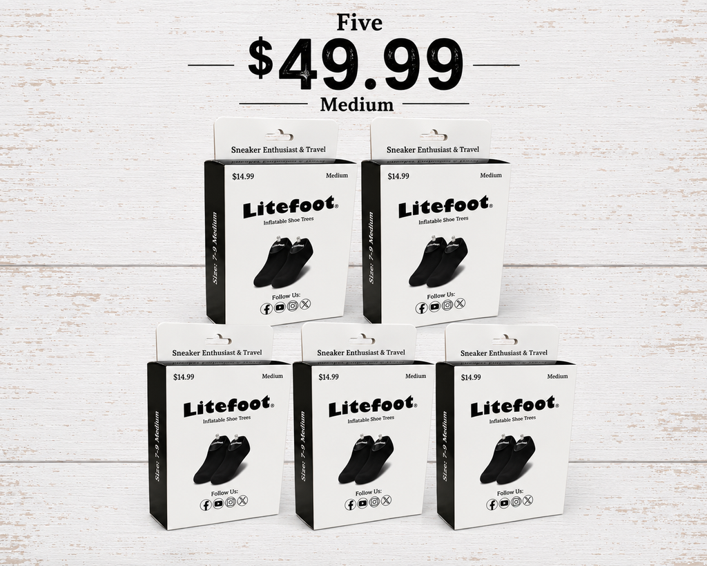 Litefoot Inflatable Shoe Trees Large 5-Pack