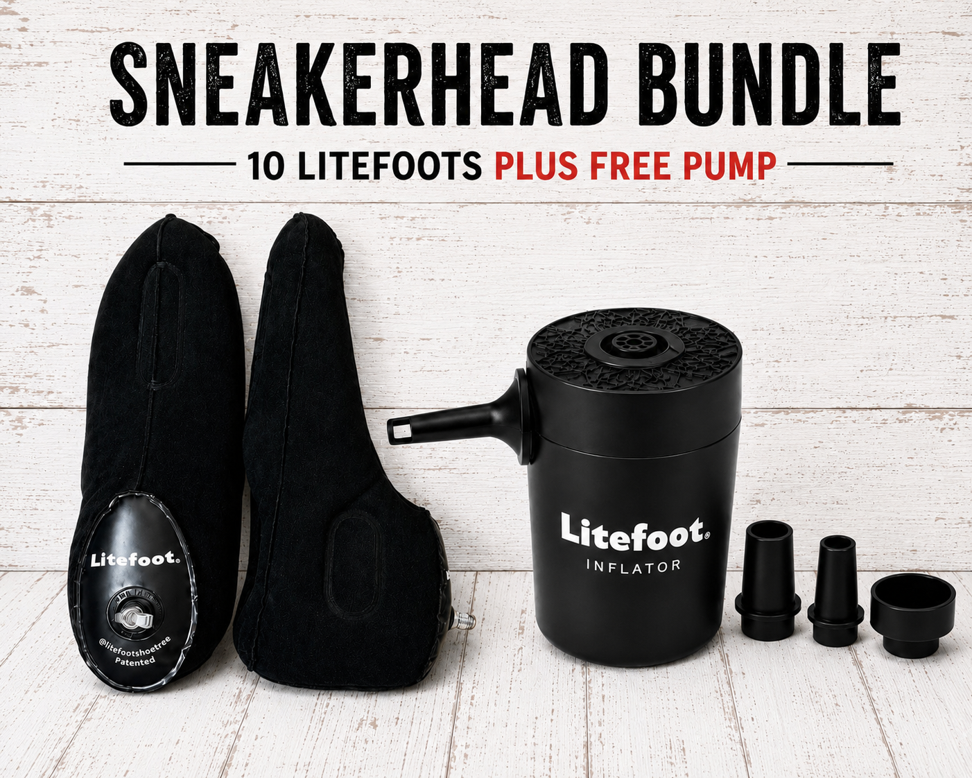 Sneakerhead Bundle: 10 Pairs Litefoots + FREE PUMP